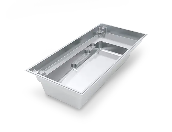 The Reflection™ with Splash Deck Fiberglass Pool 3D image